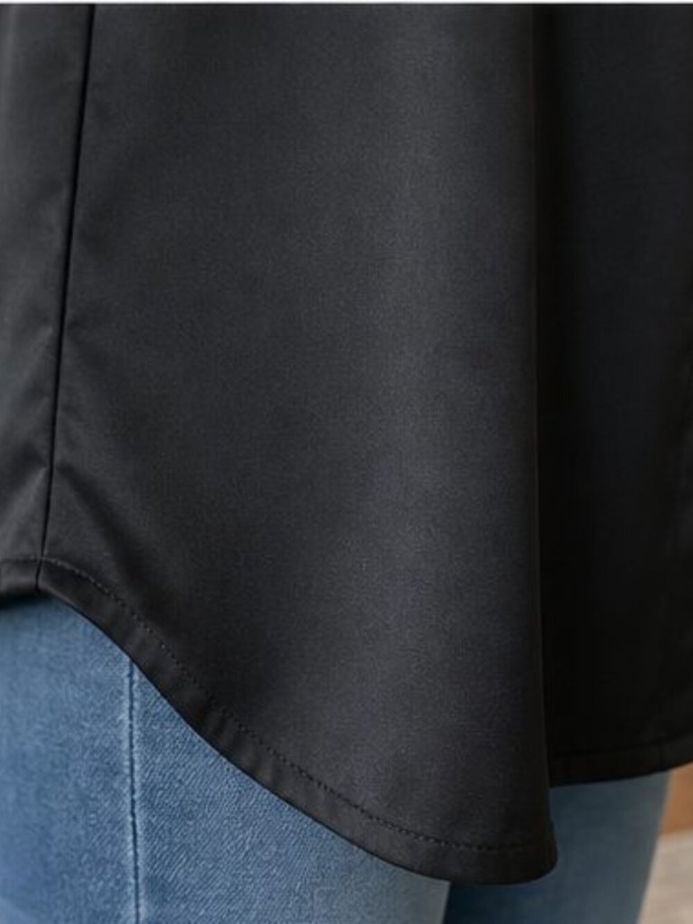 Black Ruffle Blouse - Picture 6 of 6